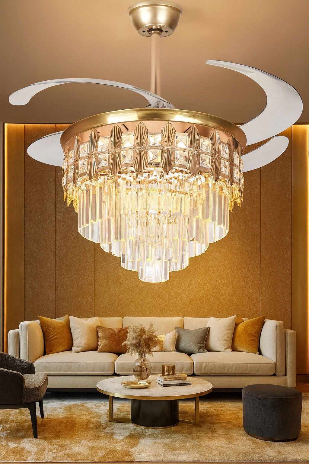 Invisible Fan Light - Gold