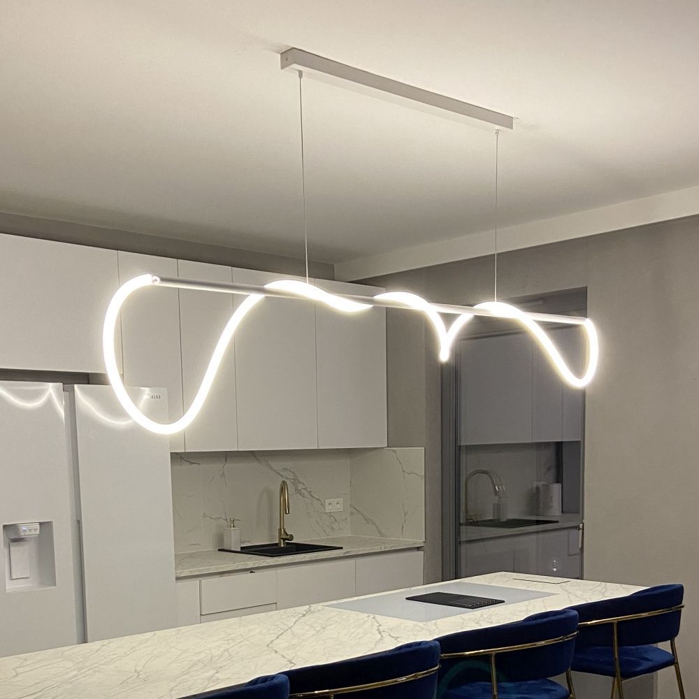 Wave Line LED Silver