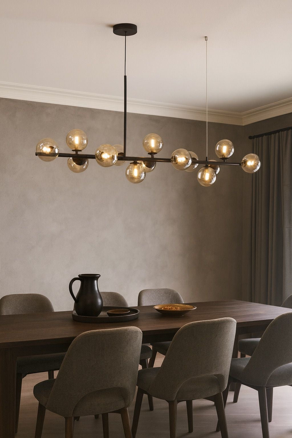 Lámpara colgante decorativa con esferas