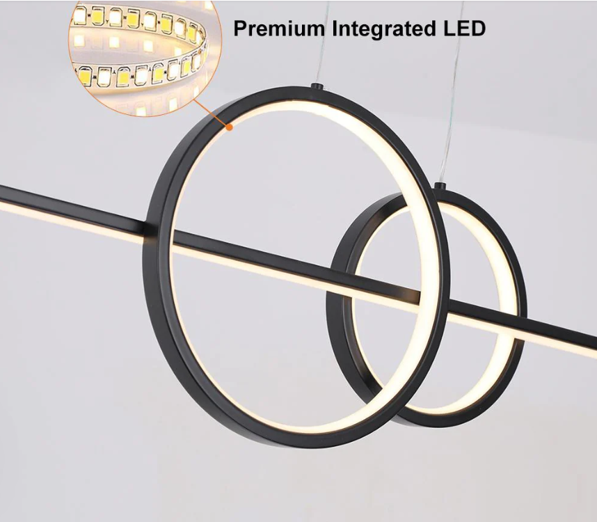 Lámpara Linear Black Rings