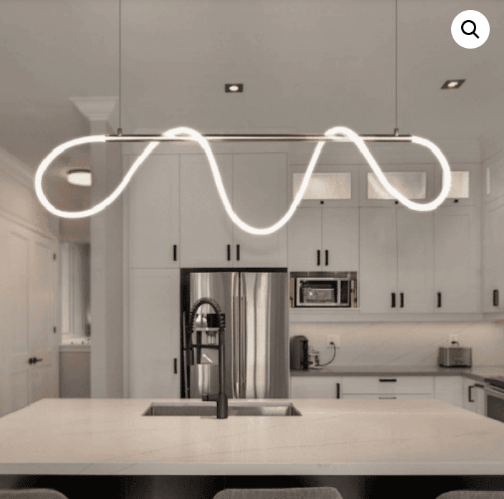 Wave Line LED Silver