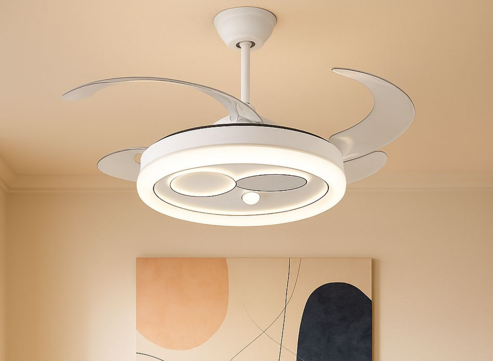 Invisible Fan Light - White